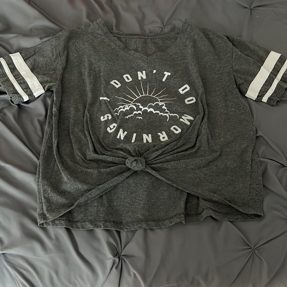 Tied Gray T-Shirt